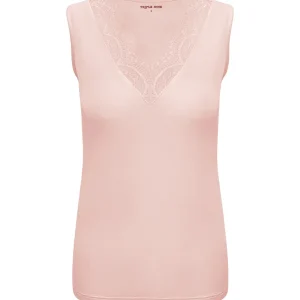 Triple Nine top mouwloos cashmere poederroze 9005