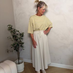 One size shirtje stripe groen kit