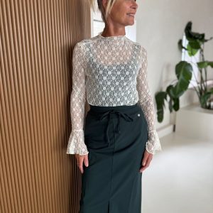 Kanten coltop offwhite