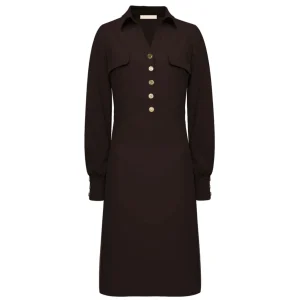 Triple Nine travel jurk 51810 donkerbruin