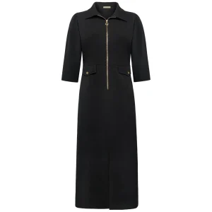 Triple Nine travel jurk rits zwart