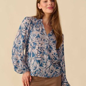 Fos blouse fia outline leave