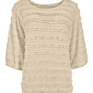 Fos blouson bobo kant ruffle beige