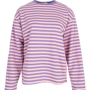 Azzuro sweater streep lila roze
