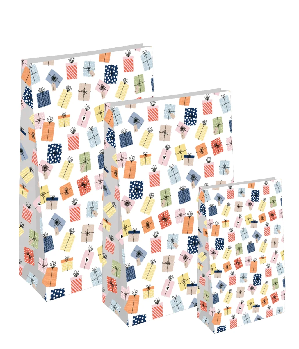 Blokbodem zakjes | 2 stuks | Kadootjes | Color | Groot - Afbeelding 3