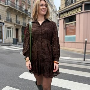 Paris dress brown