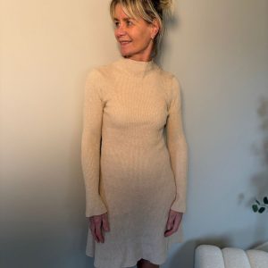 Azzurro dress licht beige