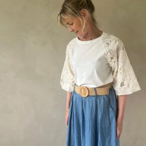 Offwhite top top detail mouw